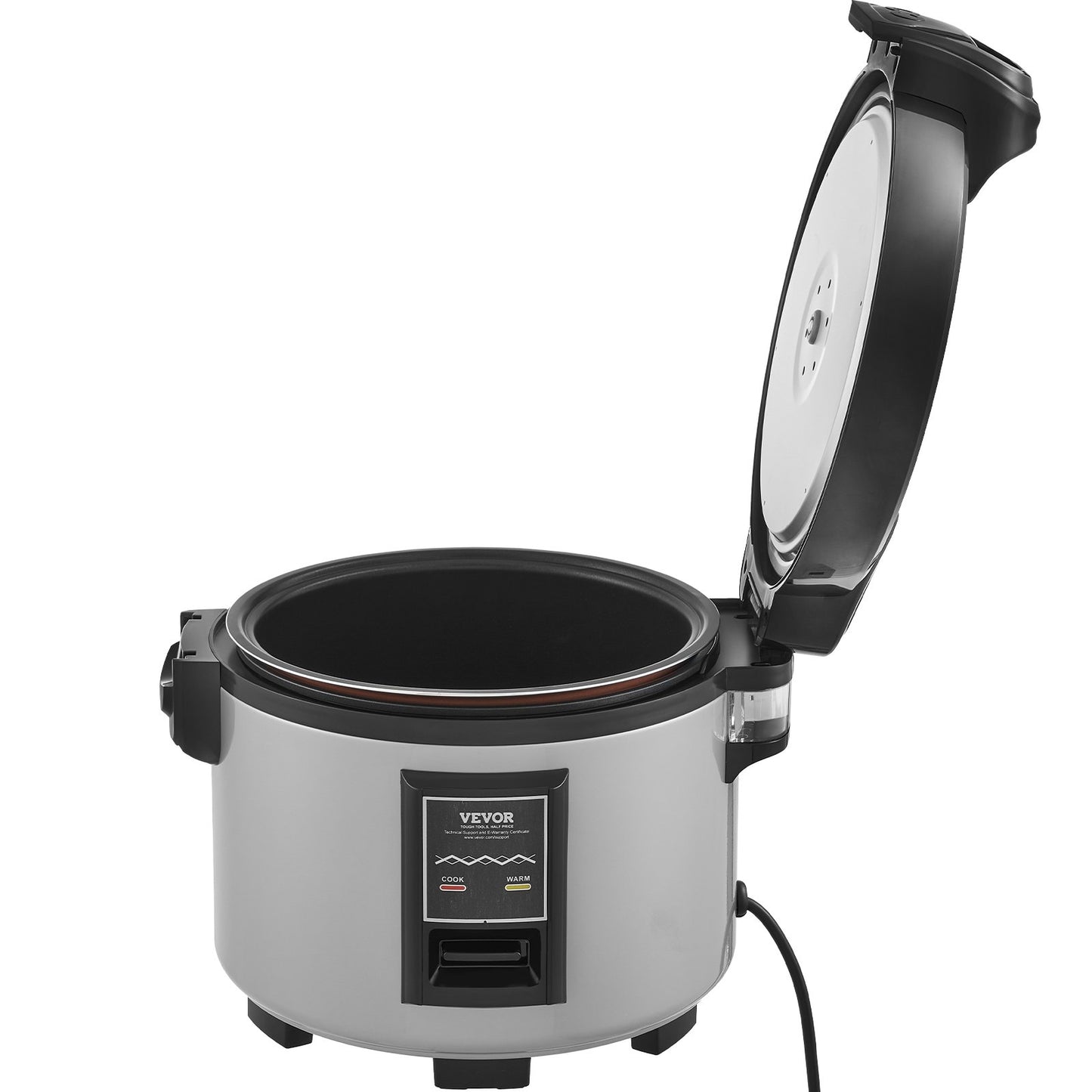 Commercial Rice Cooker, 45-Cup Rice Cooker, 9 Liter Large Rice Cooker and Warmer with Nonstick Inner Pot, Fast Cooking and 12-Hour Keep Warm, with Rice Cup and Paddle, for Restaurant