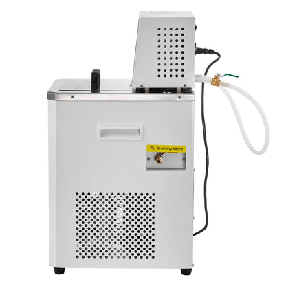 Laboratory Chiller Circulator, 6L Chiller Lab Low Temperature Cooling Liquid, 23°F-212°F Circulator Pump Chiller, LCD Display, 304 Stainless Steel Water Bath Recirculating Water Cooling Chiller