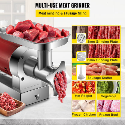 Electric Meat Grinder Machine Electric Meat Mincer 661 Lbs/Hour 1100W