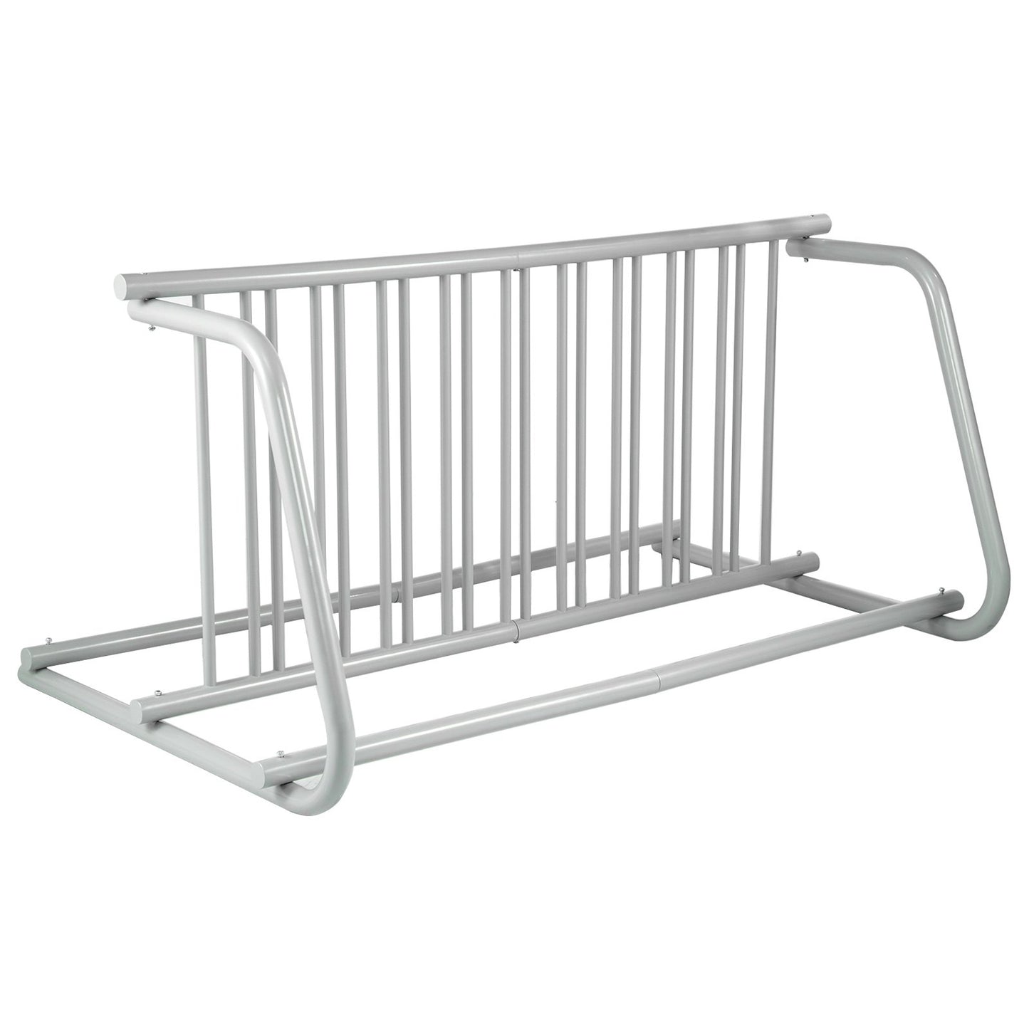10 Holders Floor Bike Rack, 59" Length All-Steel Grid Bike Rack, 10-Bike Capacity Dual-Side Storage Stand for Garages Streets Yards Bike Events