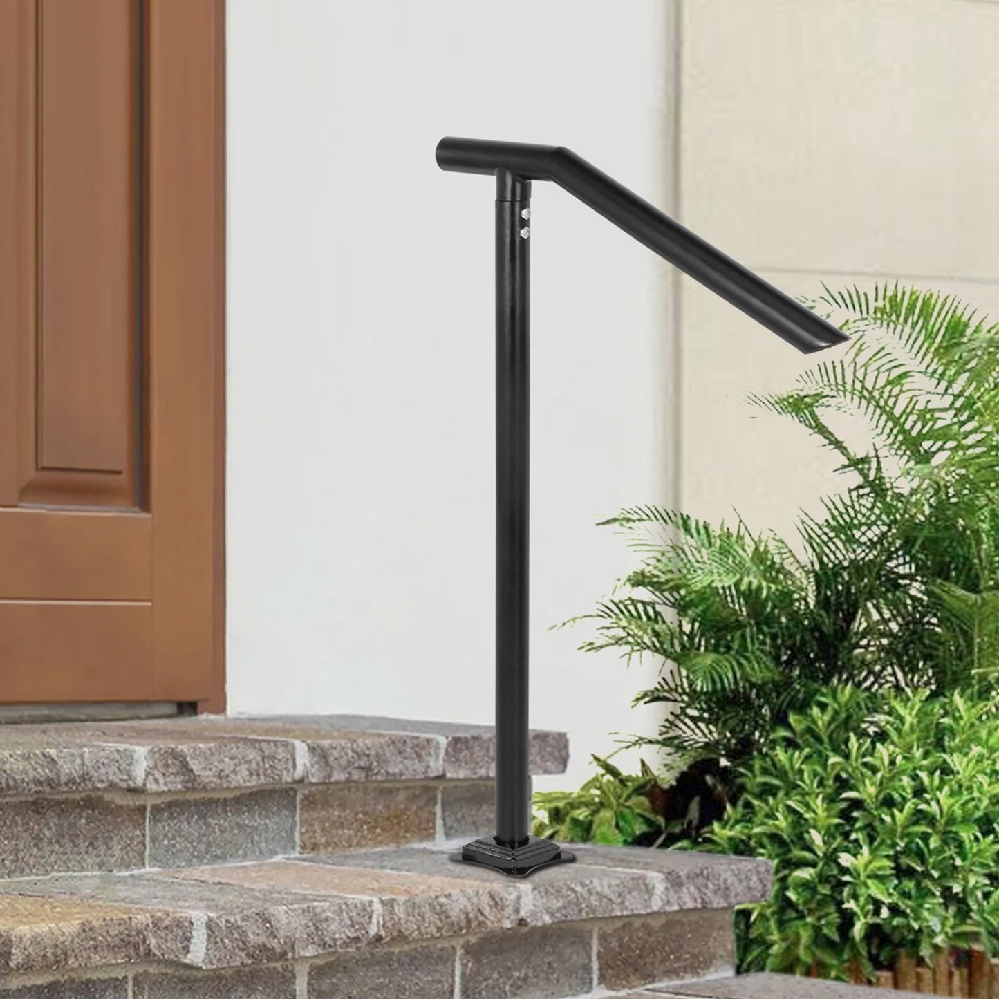 1-3 Step Handrail Railing for Steps Steel 150 kg Capacity with Screw Kit