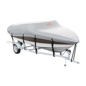 VEVOR Boat Cover 600D Waterproof 23-24 ft Boat Cover V-Hull Tri-Hull Runabout