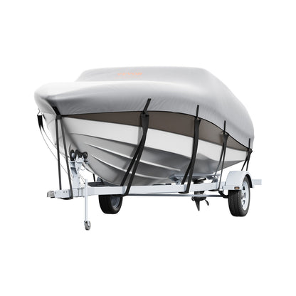VEVOR Boat Cover 600D Waterproof 23-24 ft Boat Cover V-Hull Tri-Hull Runabout
