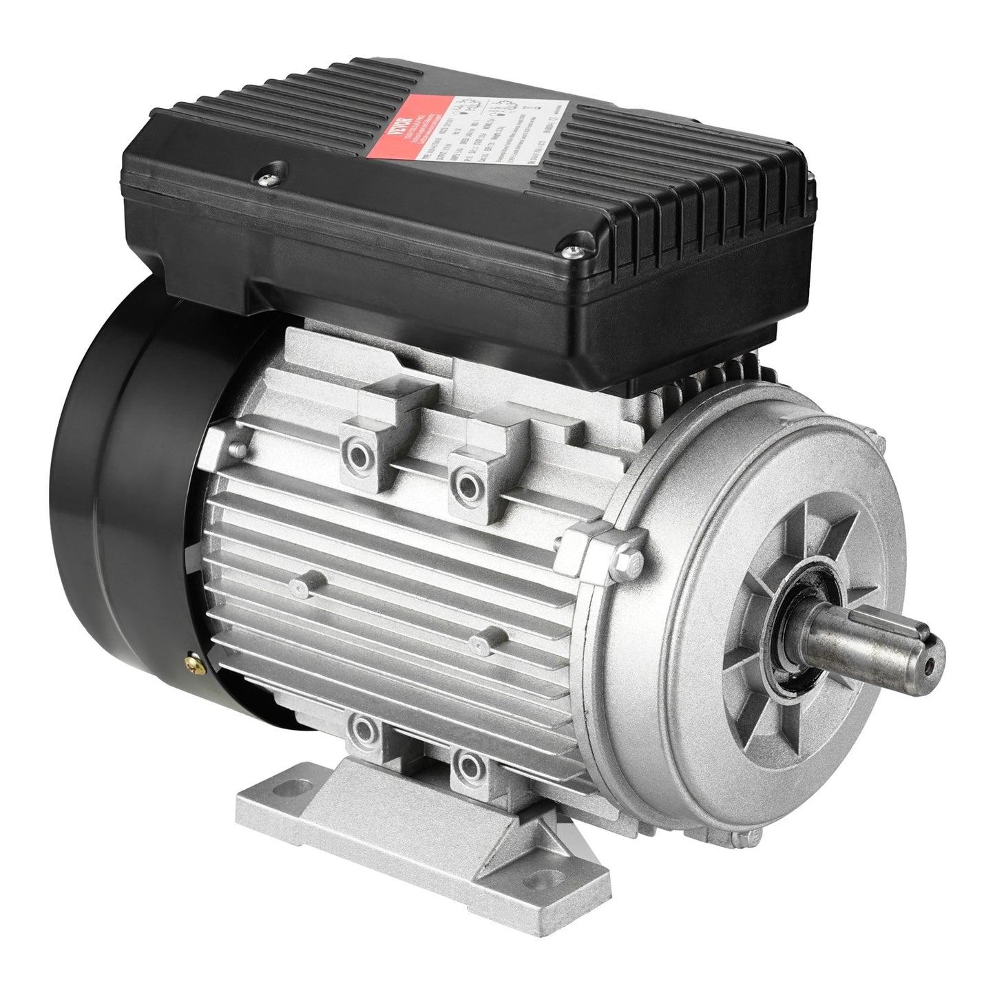 0.75KW Electric Motor 1400 rpm, AC 220~240V 5.45A, 80, B3 Frame, Air Compressor Motor Single Phase, 19mm Keyed Shaft, CW/CCW Rotation for Agricultural Machinery and General Equipment