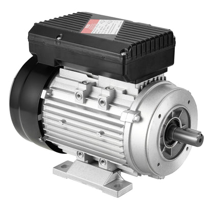 0.75KW Electric Motor 1400 rpm, AC 220~240V 5.45A, 80, B34 Frame, Air Compressor Motor Single Phase, 19mm Keyed Shaft, CW/CCW Rotation for Agricultural Machinery and General Equipment