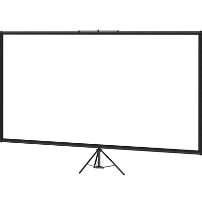 Tripod Projector Screen with Stand 60 inch 16:9 4K HD Projection Screen Stand Wrinkle-Free Height Adjustable Portable Screen for Projector Indoor & Outdoor for Movie, Home Cinema, Gaming, Office