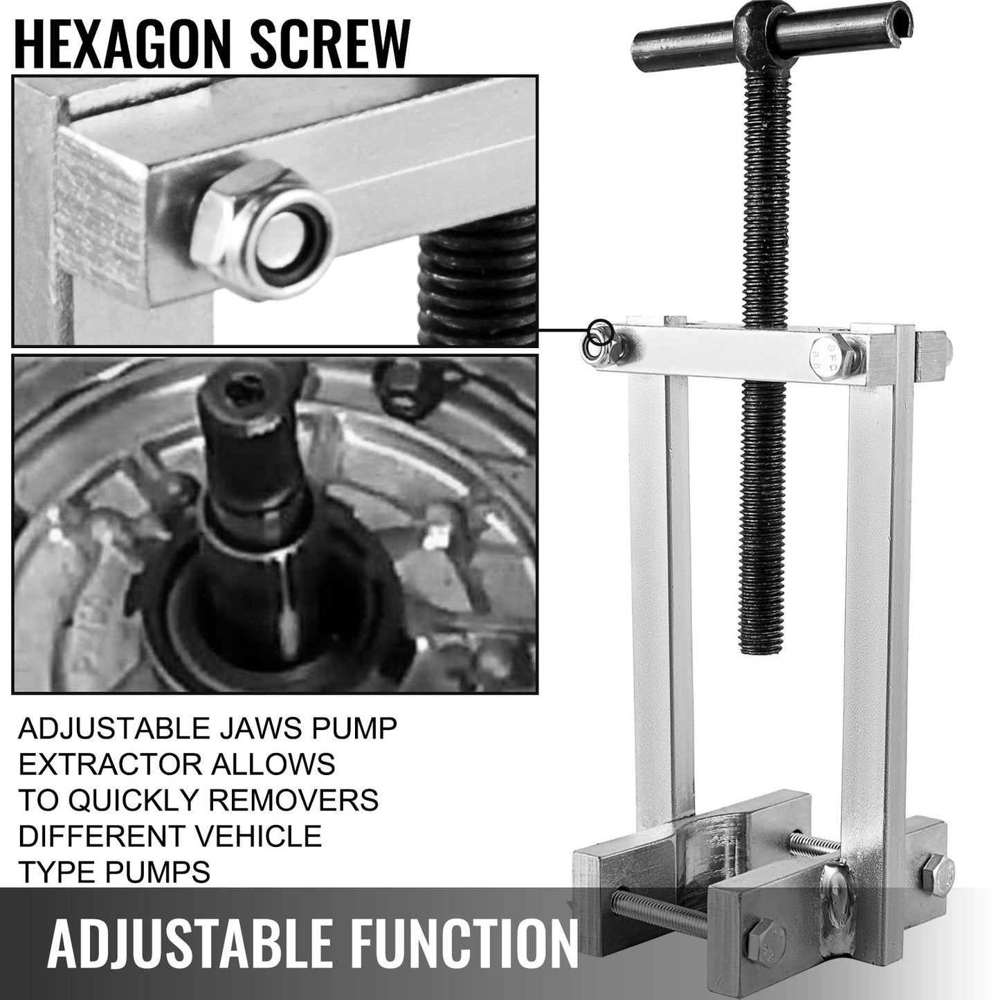 VEVOR Turbine Shaft, 6pcs Pump Stator Seal Ring Tools, Spring Compressor, Pump Puller Kit, Bushing Sizer Rotor Aligner, Pump Stator Seal Ring and Re-Sizer Kit for Thm700-R4 (Md8), 4L60, 4L60E, 4L70E