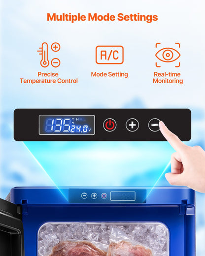 Portable Car Refrigerator Freezer Compressor 20L Single Zone for Car Home