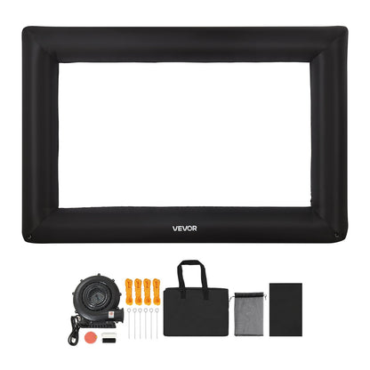 16 ft Inflatable Movie Screen 16:9 600D Movie Projector with Portable Bag