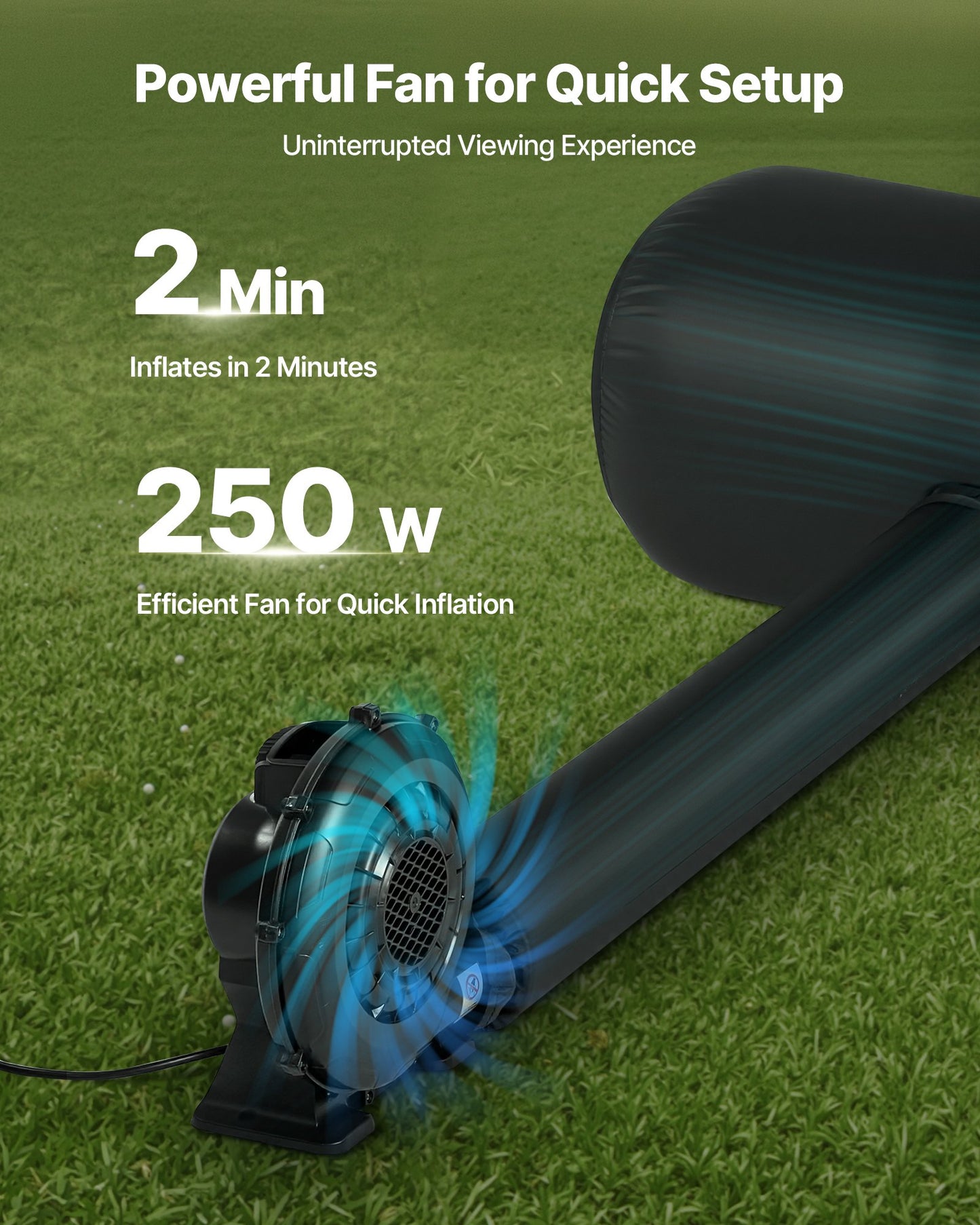 20 ft Inflatable Movie Screen 16:9 600D Movie Projector with Portable Bag