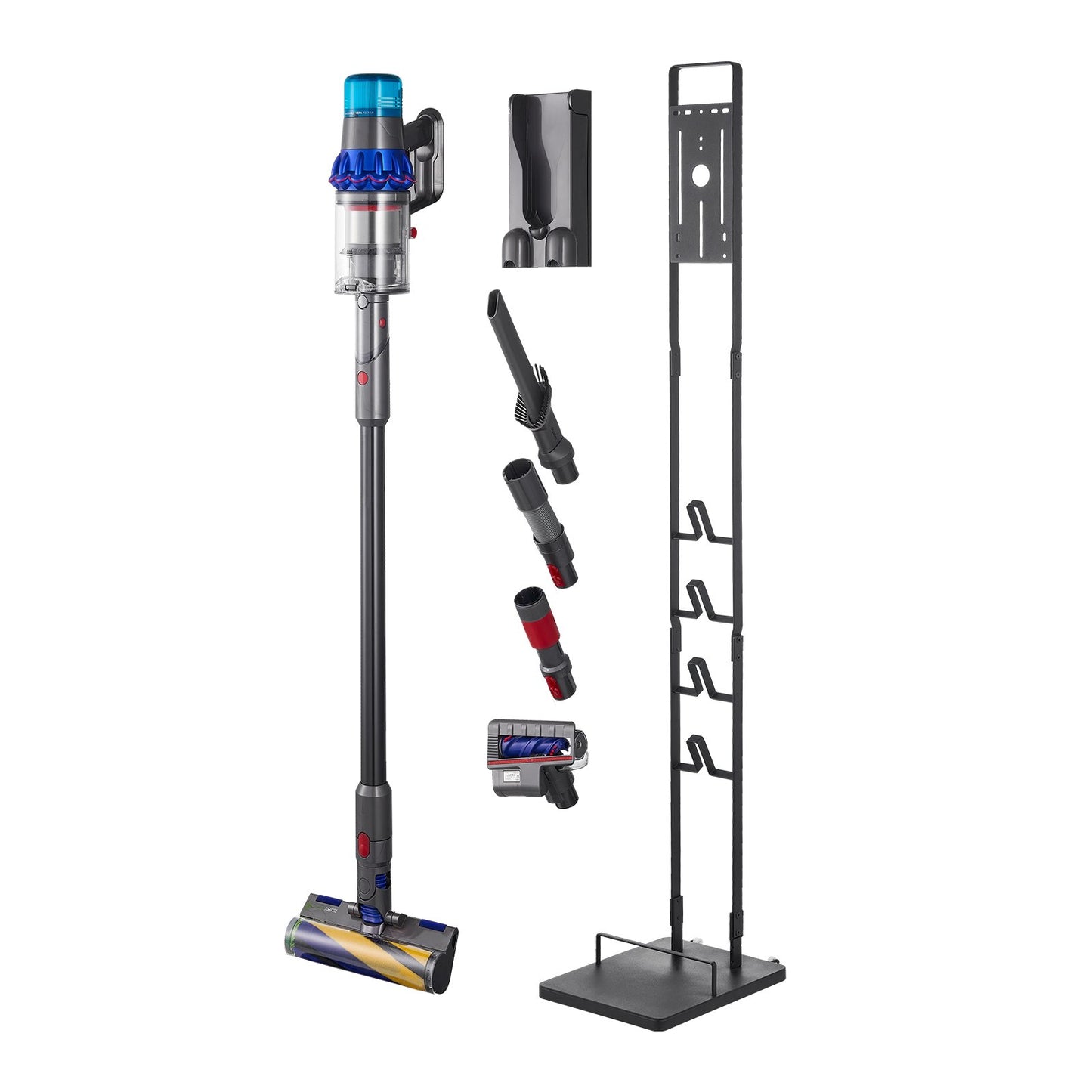 VEVOR Vacuum Stand, Compatible With Dyson V6 V7 V8 V10 V11 V15, Stable Vacuum Stand Holder with Wheels for Dyson DC30 DC31 DC34 DC35 DC58 DC59 DC62 D74 Cordless Upright Vacuum Cleaners & Accessories