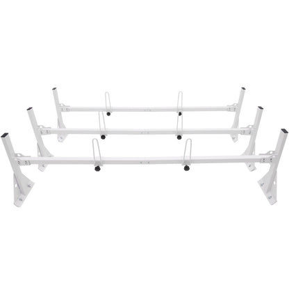 3-Bar Van Roof Ladder Rack Adjustable 56.3"-61.4" for Full-Size Vans