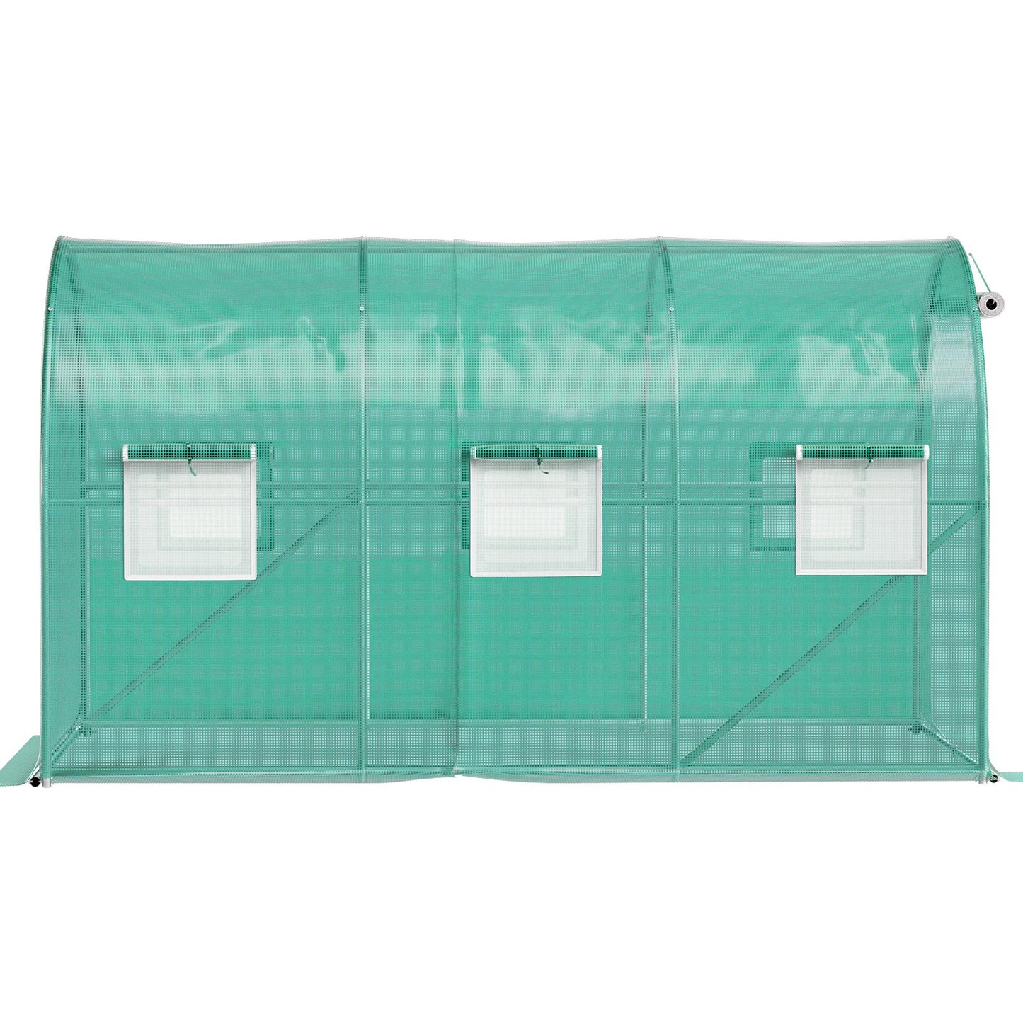 Walk-in Tunnel Greenhouse Galvanized Frame & Waterproof Cover 12x7x7 ft