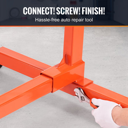 Engine Stand 750LBS Motor Hoist Dolly 360 Degree Adjustable Mounting Head