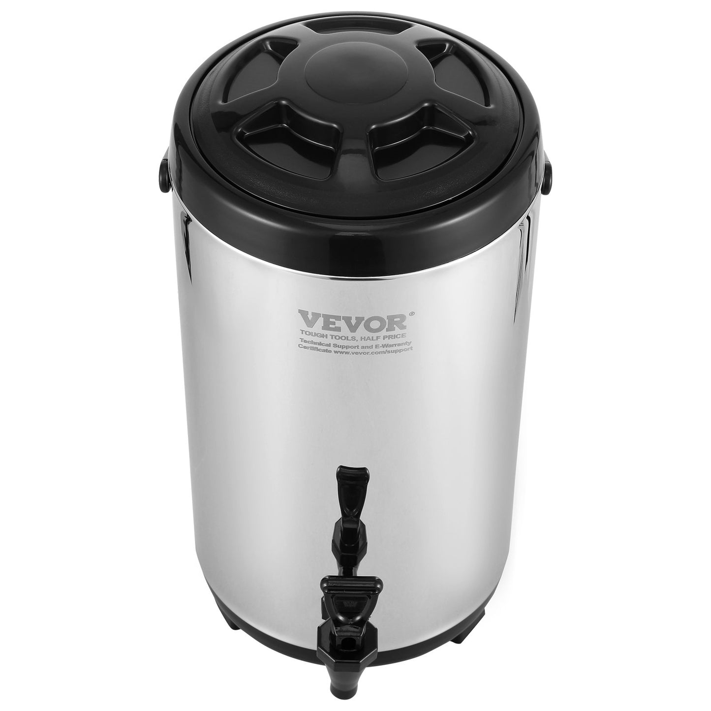 VEVOR Stainless Steel Insulated Beverage Dispenser, 9.2 Liter, Thermal Hot and Cold Drink Server Dispenser with Spigot Handle, Food - grade for Hot Tea Coffee Water Restaurant Drink Shop - Factory Direct Shop