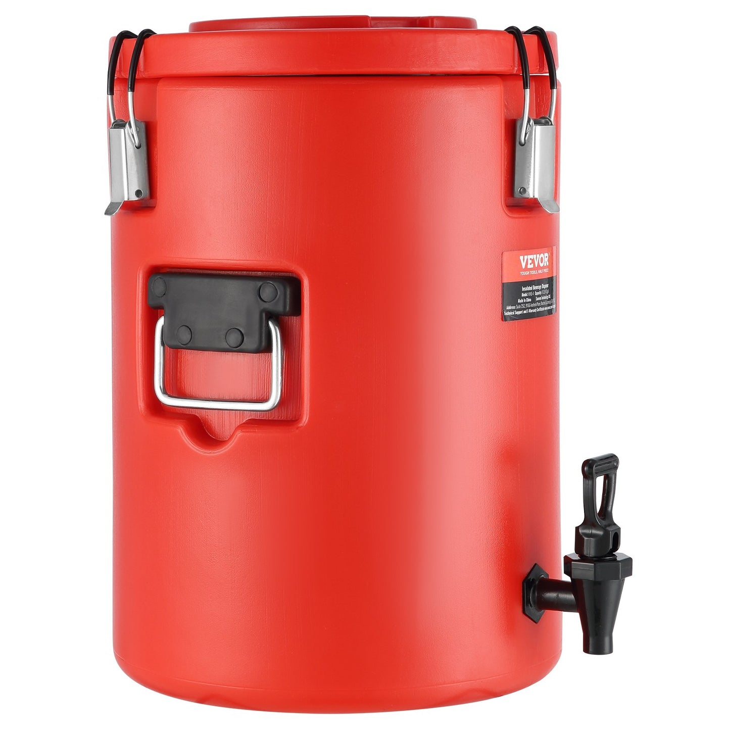 VEVOR Stainless Steel Insulated Beverage Dispenser, 17.2 Liter, Thermal Hot and Cold Drink Server Dispenser with Spigot Handle, Food - grade for Hot Tea Coffee Water Restaurant Drink Shop - Factory Direct Shop