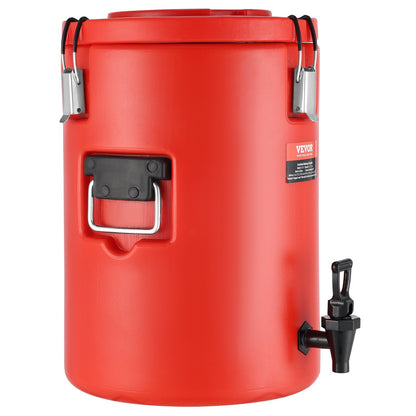 VEVOR Stainless Steel Insulated Beverage Dispenser, 17.2 Liter, Thermal Hot and Cold Drink Server Dispenser with Spigot Handle, Food - grade for Hot Tea Coffee Water Restaurant Drink Shop - Factory Direct Shop
