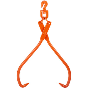 VEVOR Log Skidding Tongs, 81.3cm 2 Claw Log Lifting Tongs, Heavy Duty Rotating Steel Lumber Skidding Tongs, 700 kg Loading Capacity, Log Lifting, Handling, Dragging & Carrying Tool