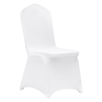 Stretch Spandex Folding Chair Covers, Universal Fitted Chair Cover, Removable Washable Protective Slipcovers, for Wedding, Holiday, Banquet, Party, Celebration, Dining (30PCS White)