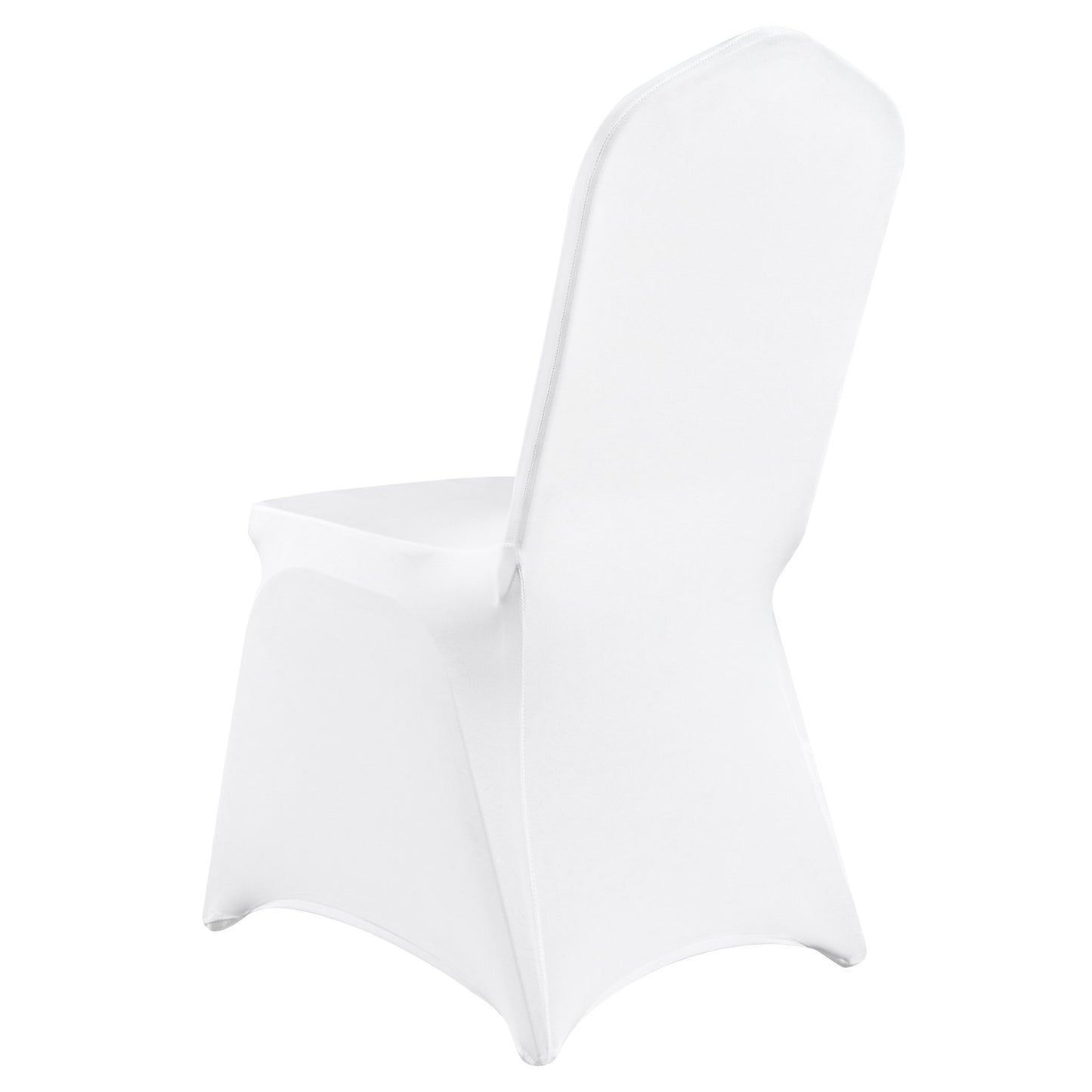 Stretch Spandex Folding Chair Covers, Universal Fitted Chair Cover, Removable Washable Protective Slipcovers, for Wedding, Holiday, Banquet, Party, Celebration, Dining (30PCS White)