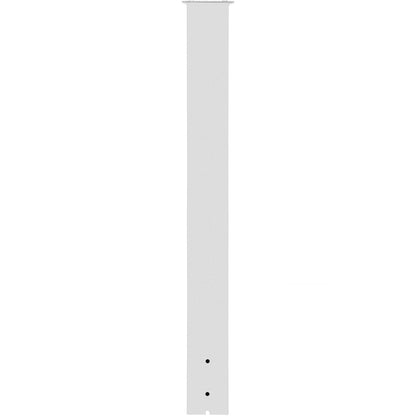 VEVOR Mailbox Post, 43\" High Mailbox Stand, White Powder-Coated Mail Box Post Kit, Q235 Steel Post Stand Surface Mount Post for Sidewalk and Street Curbside, Universal Mail Post for Outdoor Mailbox