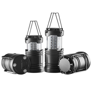 LED Camping Lanterns Collapsible Battery Powered Flashlights Set of 4