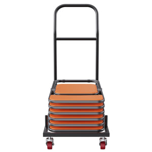 12 Chairs Folding Chair Storage Dolly Folding Chairs Rack Heavy Duty Iron
