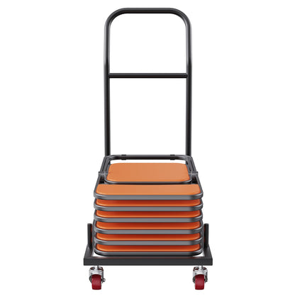12 Chairs Folding Chair Storage Dolly Folding Chairs Rack Heavy Duty Iron