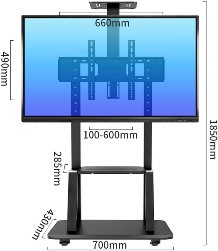 Tv Stand Cart Trolley 32 To 75 Inch Mobile Tv Cart Universal Flat Screen Rolling Trolley Console Stand