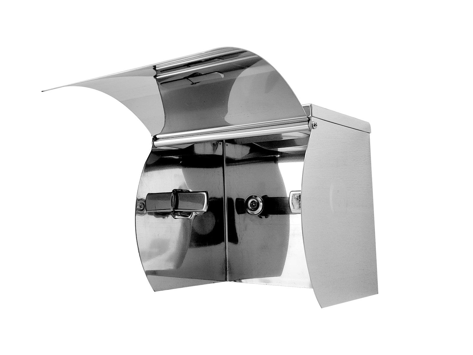 SS Single Toilet Roll Holder with Shelf - Factory Direct Shop