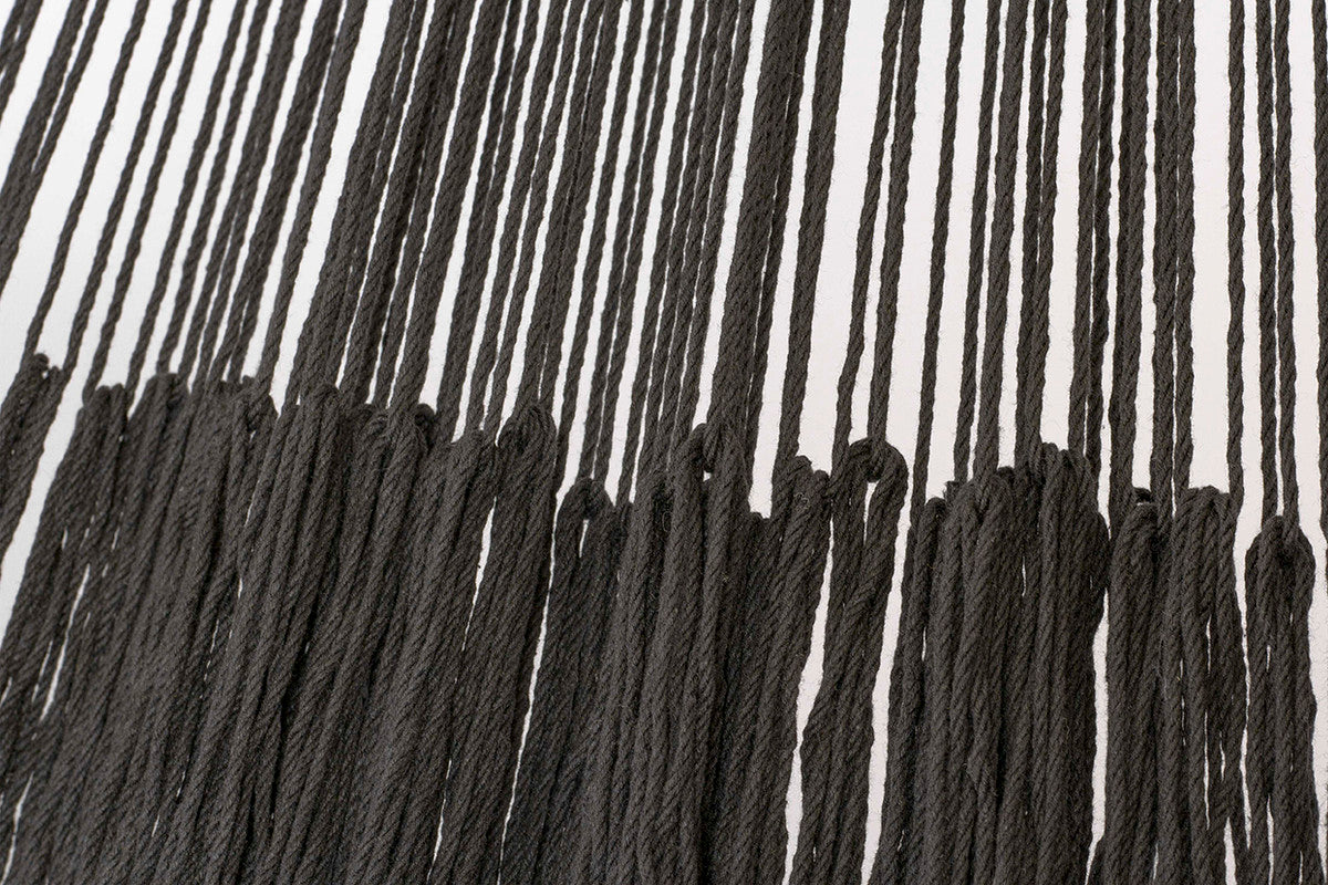 Mayan Legacy King Size Outdoor Cotton Mexican Hammock in Black Colour