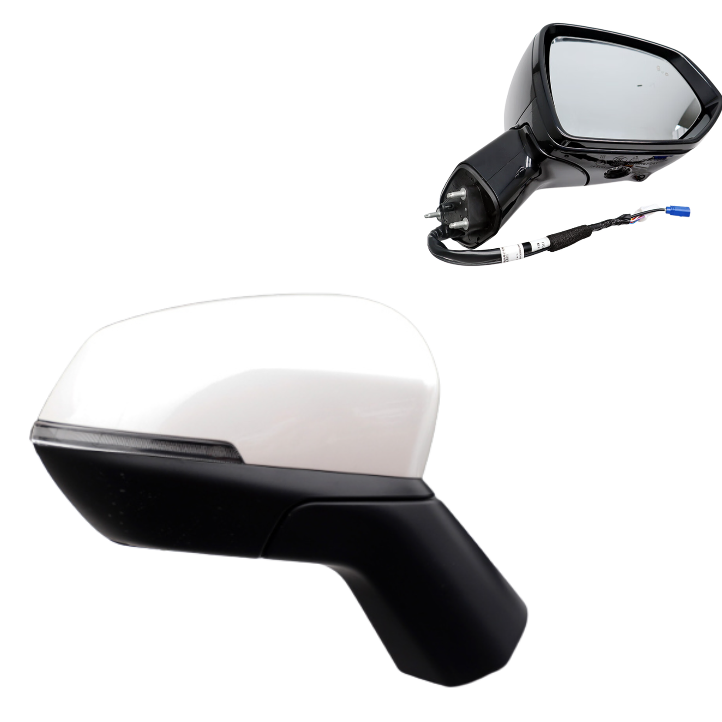 White/Black (Please tell the supplier which color) 5 +1 Wire RH 2022 and before Great Wall Haval H6 Edition Electric Folding Steering Car Rearview Assembly Exterior Mirrors