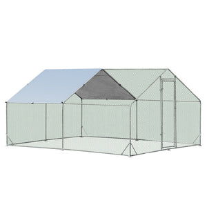 VaKa Chicken Coop 3mx4mx1.95m Metal Walk-in