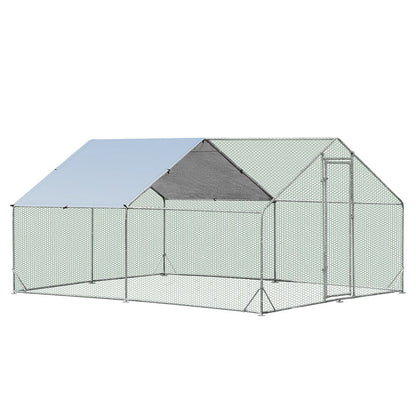 VaKa Chicken Coop 3mx4mx1.95m Metal Walk-in