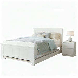 Artiss King Single Bed Frame and Bedside Table