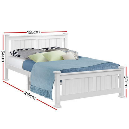Artiss Queen Size Wooden Bed Frame Kids Adults Timber