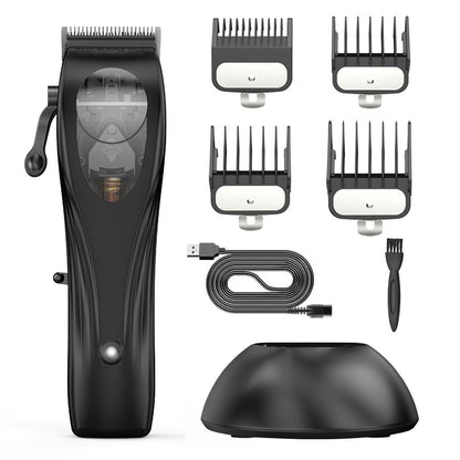 WL-1670 Black Professional Hair Clipper Set with Adjustable Guards - USB Rechargeable Trimmer with Charging Dock

Upgrade your grooming routine with this&nbsp;Professional Hair Clipper Set. Designed for precision and durability, this hair clipper is perfect for home and professional use, providing smooth and efficient trimming with multiple guard attachments.