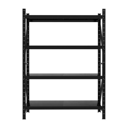 2Mx1.5M Giantz Garage Shelving Warehouse Rack Black