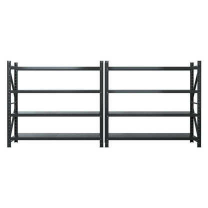 Giantz 4Mx1.8M Garage Shelving Warehouse Rack Black