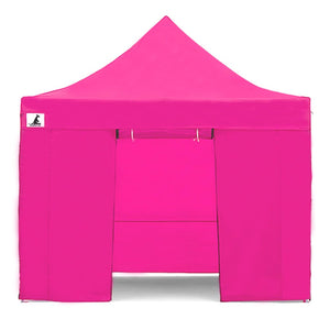 Gazebo Marquee 3x3 PopUp Outdoor Pink

The Wallaroo Gazebo Marquee offers the perfect solution for outdoor events, protecting them from unexpected rain or providing a spacious sunshade for guests to relax in. Whether for home or office events, this folding marquee is an essential addition.
