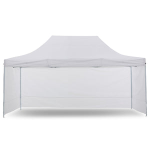 Gazebo Marquee 3x4.5m PopUp Outdoor White

This pop-up marquee offers the perfect solution for protecting your outdoor events or parties, whether it's a chance of rain or a need for a sunshade. Its compact size makes it easily transportable, making it a great choice for home, office, and various outdoor events. Plus, it comes with a convenient carry bag for added ease.&nbsp;