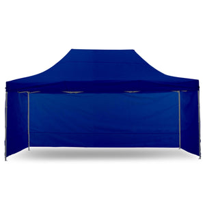 Gazebo Marquee 3x4.5m PopUp Outdoor-Blue

Effortlessly protect your outdoor BBQ event or party with our Wallaroo Gazebo Marquee 3x4.5m. Whether rain or shine, this folding marquee provides both shelter and shade for your guests at any home or office gathering. Get yours now for added convenience and peace of mind.