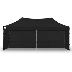 Gazebo Marquee 3x6 m PopUp-Black

This top-notch popup marquee is perfect for any outdoor occasion, providing protection from potential rain and offering much-needed shade during hot weather. Its versatility makes it an ideal option for safeguarding your next barbecue or party from unexpected rain, or as a spacious and elegant shade for guests. Be prepared for any home or office event by having one of these folding marquees on hand.