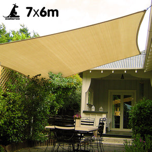 Wallaroo Rectangular Shade Sail 7m x 6m - Sand

For anyone looking to create a shaded oasis in their backyard, the Wallaroo Rectangular Shade Sail 7m x 6m - Sand is the ideal choice. Constructed from breathable fabric, it effectively reduces temperatures to provide a cooler and more sun-safe outdoor experience. These versatile shade sails are incredibly convenient and simple to install and maintain. Perfect for covering various outdoor spaces, including patios, courtyards, playgrounds and parking lots, they
