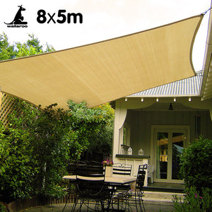 Wallaroo Rectangular Shade Sail: 8m x 5m - Sand

Maximise your comfort and safety during hot summer days with Wallaroo Rectangular Shade Sail: 8m x 5m - Sand. Featuring a breathable fabric construction, these shade sails provide significant temperature reduction, creating a shady oasis in your backyard. Enjoy the utmost convenience with easy installation and simple cleaning using just a hose. Perfect for covering a variety of outdoor areas including patios, courtyards, playgrounds, and parking lots. Enhance