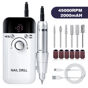 Professional 45000RPM Rechargeable Nail Drill - Achieve Salon-Quality Nails at Home!

Maximize your nail care routine with our advanced portable electric nail drill. Perfect for both professional and personal use, this nail drill provides a powerful and convenient solution for all your manicure and pedicure needs.