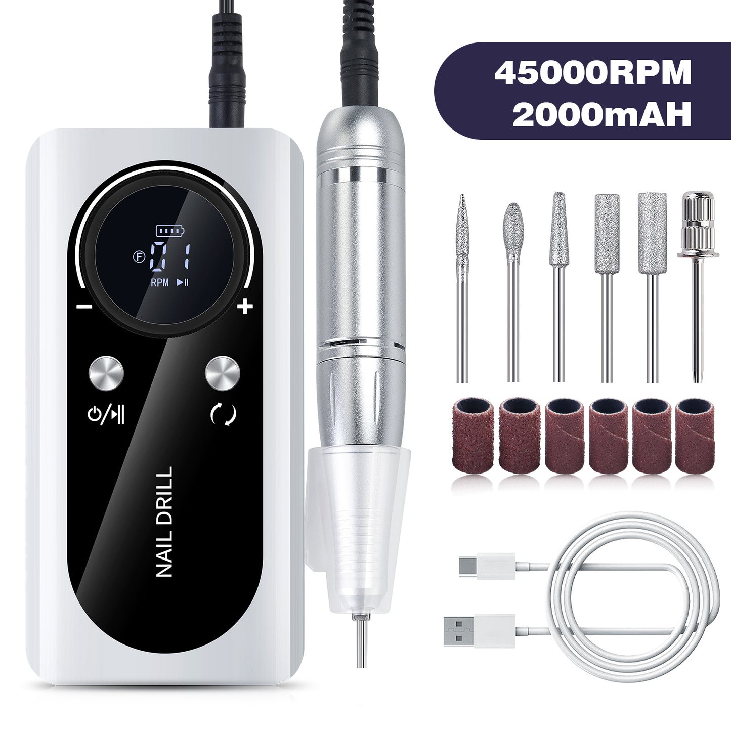 Professional 45000RPM Rechargeable Nail Drill - Achieve Salon-Quality Nails at Home!

Experience elevated nail care with our professional-grade, rechargeable nail drill. Ideal for personal and professional use, this electric file provides a powerful and convenient solution for all your nail grooming needs.