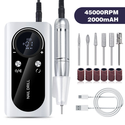 Professional 45000RPM Rechargeable Nail Drill - Achieve Salon-Quality Nails at Home!

Experience elevated nail care with our professional-grade, rechargeable nail drill. Ideal for personal and professional use, this electric file provides a powerful and convenient solution for all your nail grooming needs.