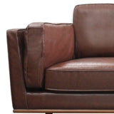 2 Seater Stylish Leatherette Brown York Sofa