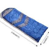 Sleeping Bag Single Outdoor Camping Hiking Thermal -10 deg Tent Blue-Mountview